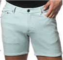 Postmarc Sage 6" Inseam Textured Stretch Knit Jeans Short