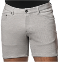 Postmarc Fossil 6" Inseam Textured Stretch Knit Jeans Short