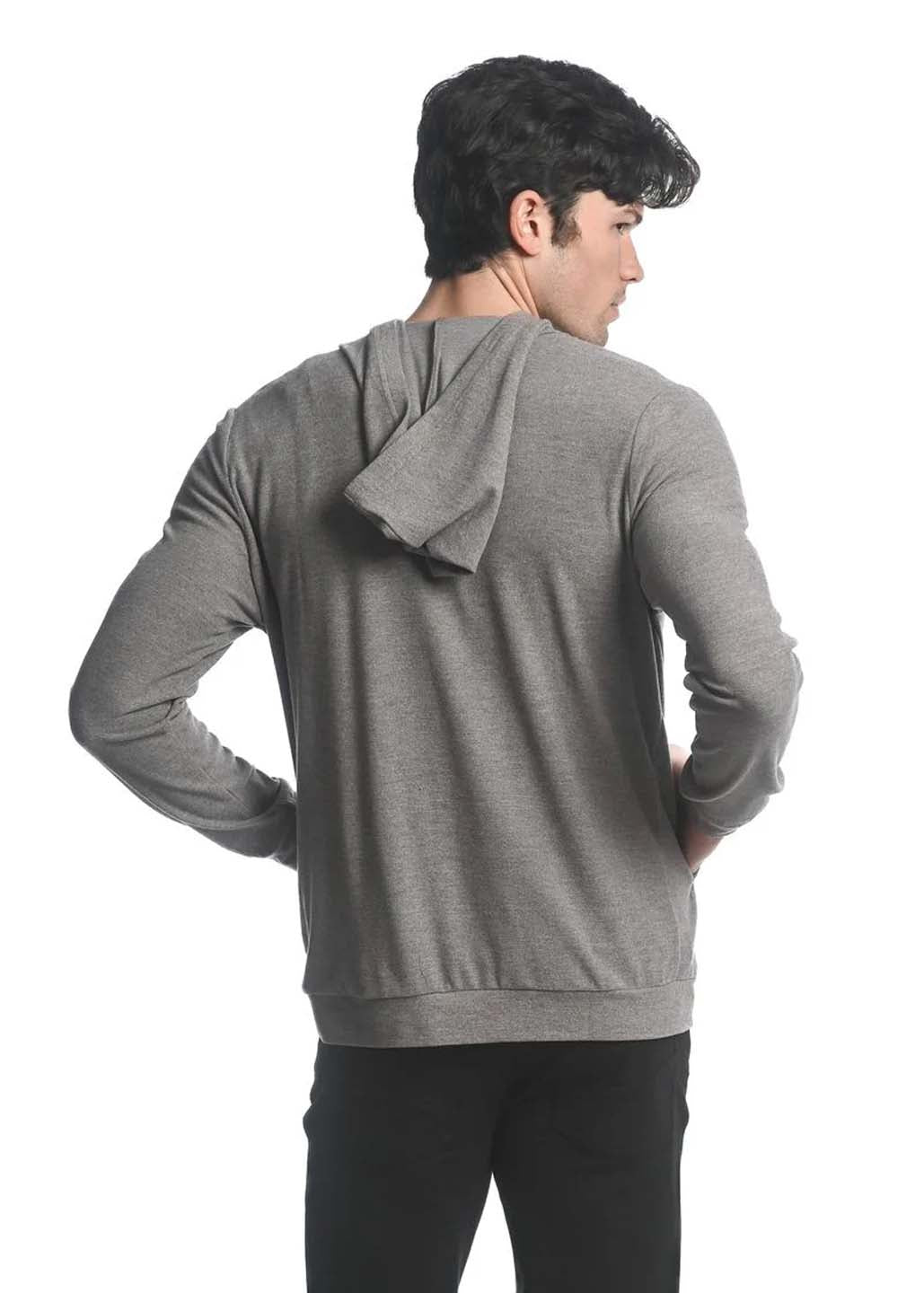Postmarc Sueded Knit Zip-Up Hoodie - Fawn Grey