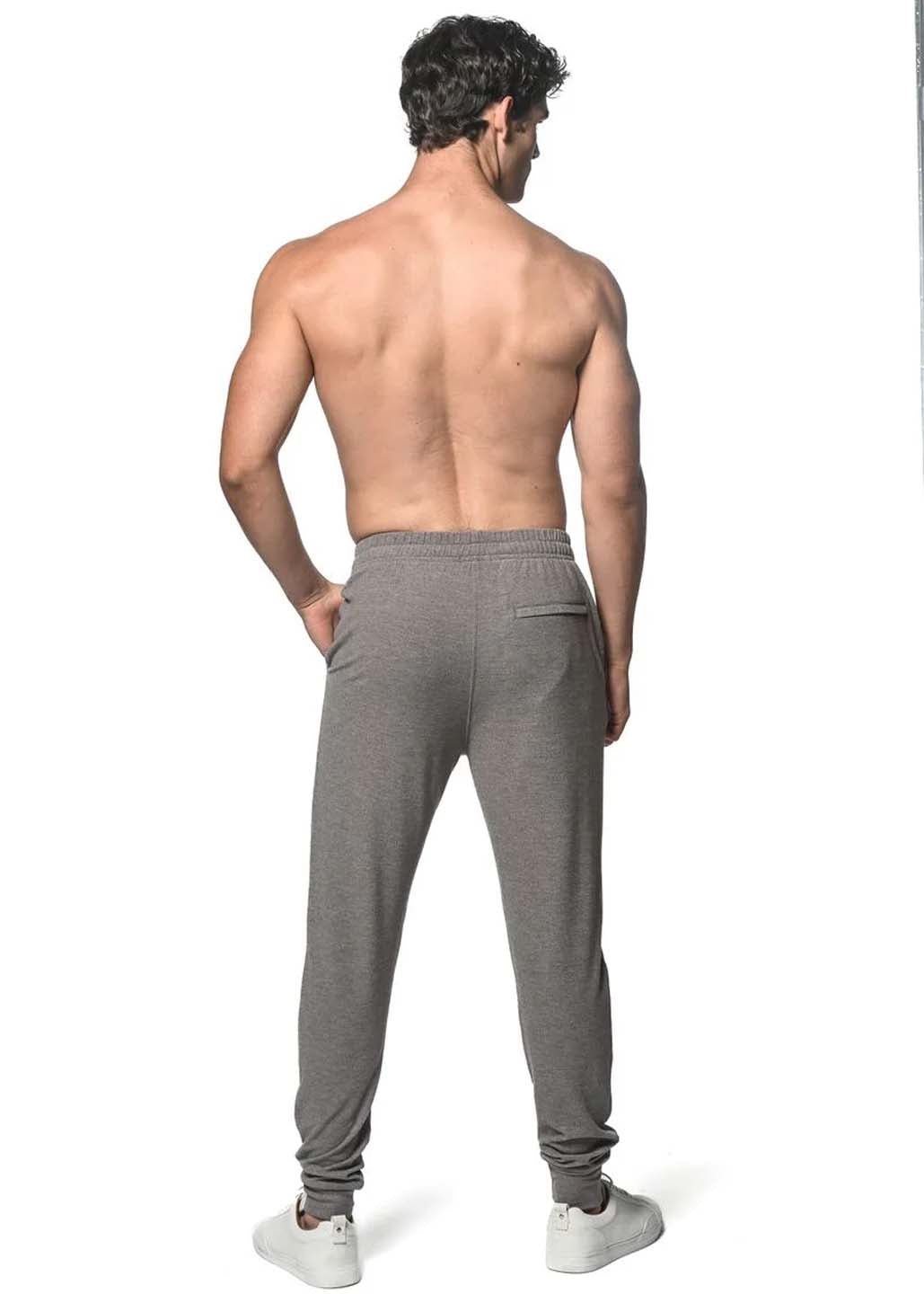 Postmarc Sueded Knit Jogger with Cuff - Fawn Grey