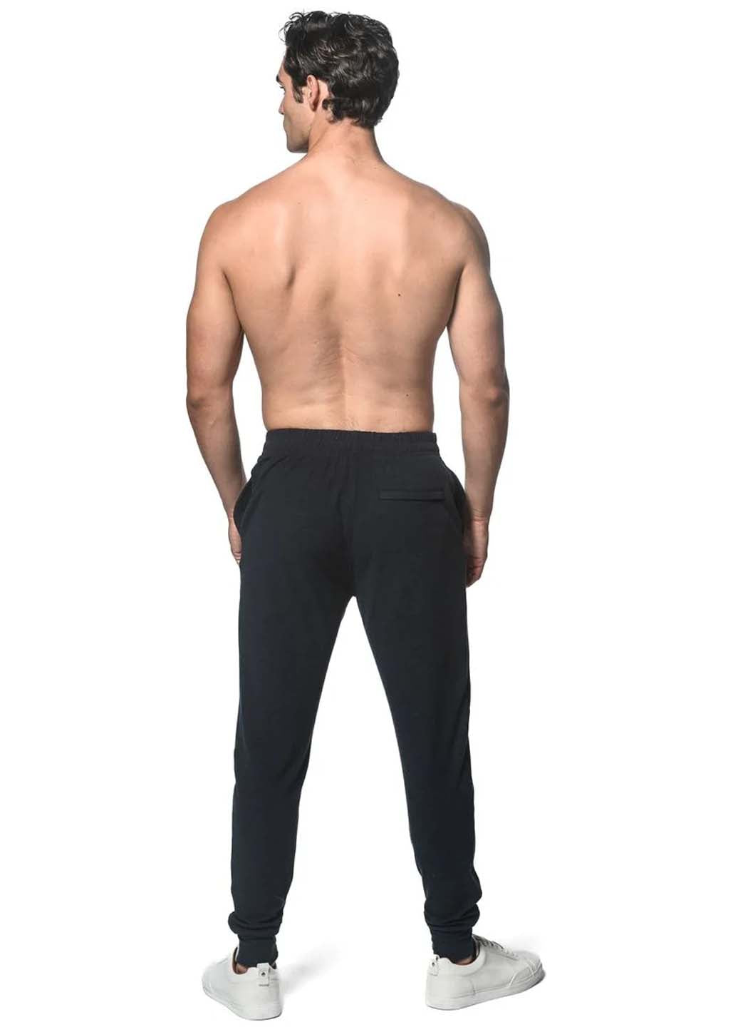 Postmarc Sueded Knit Jogger with Cuff - Midnight Black