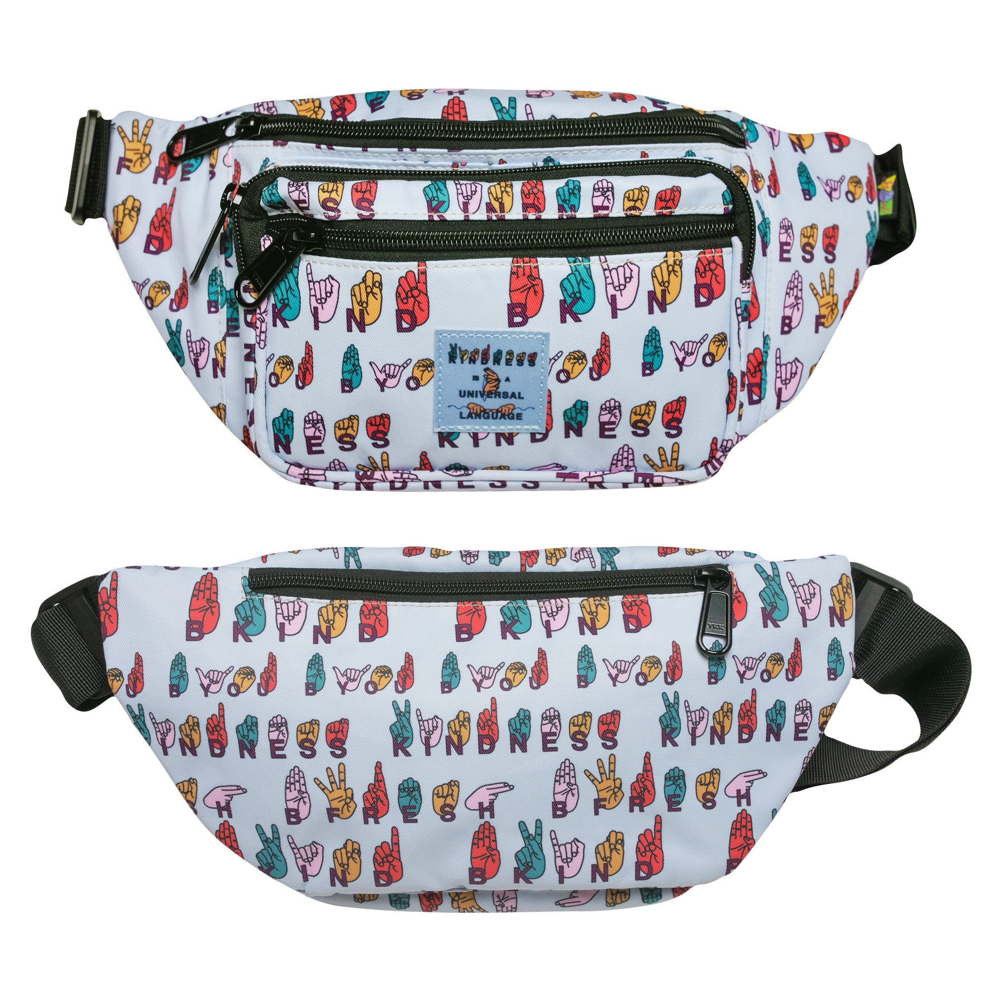B Fresh Gear Fanny Pack - I Saw The Sign ASL Print