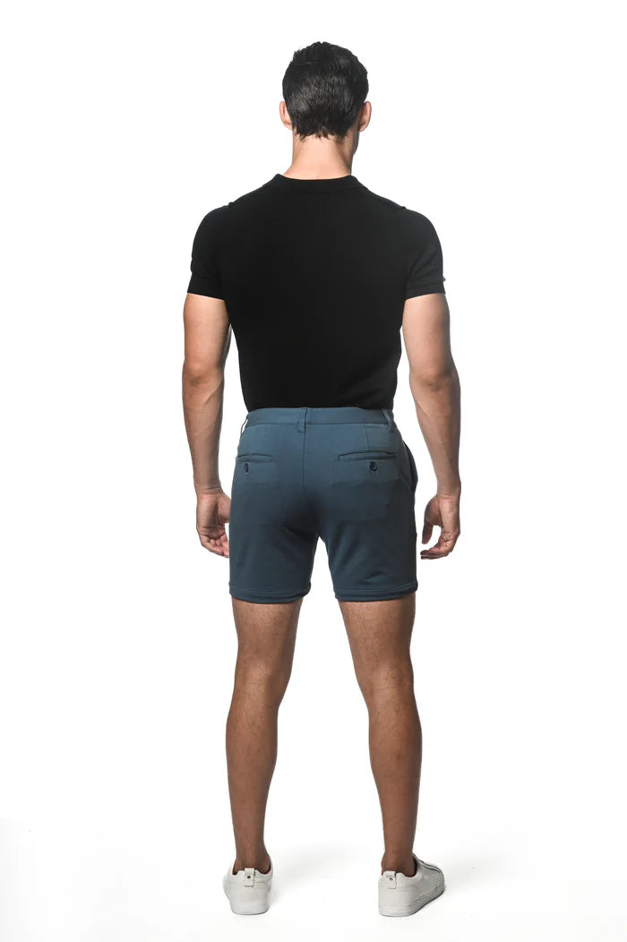 Postmarc Blue Stone 6" Inseam Textured Stretch Knit Chino Short