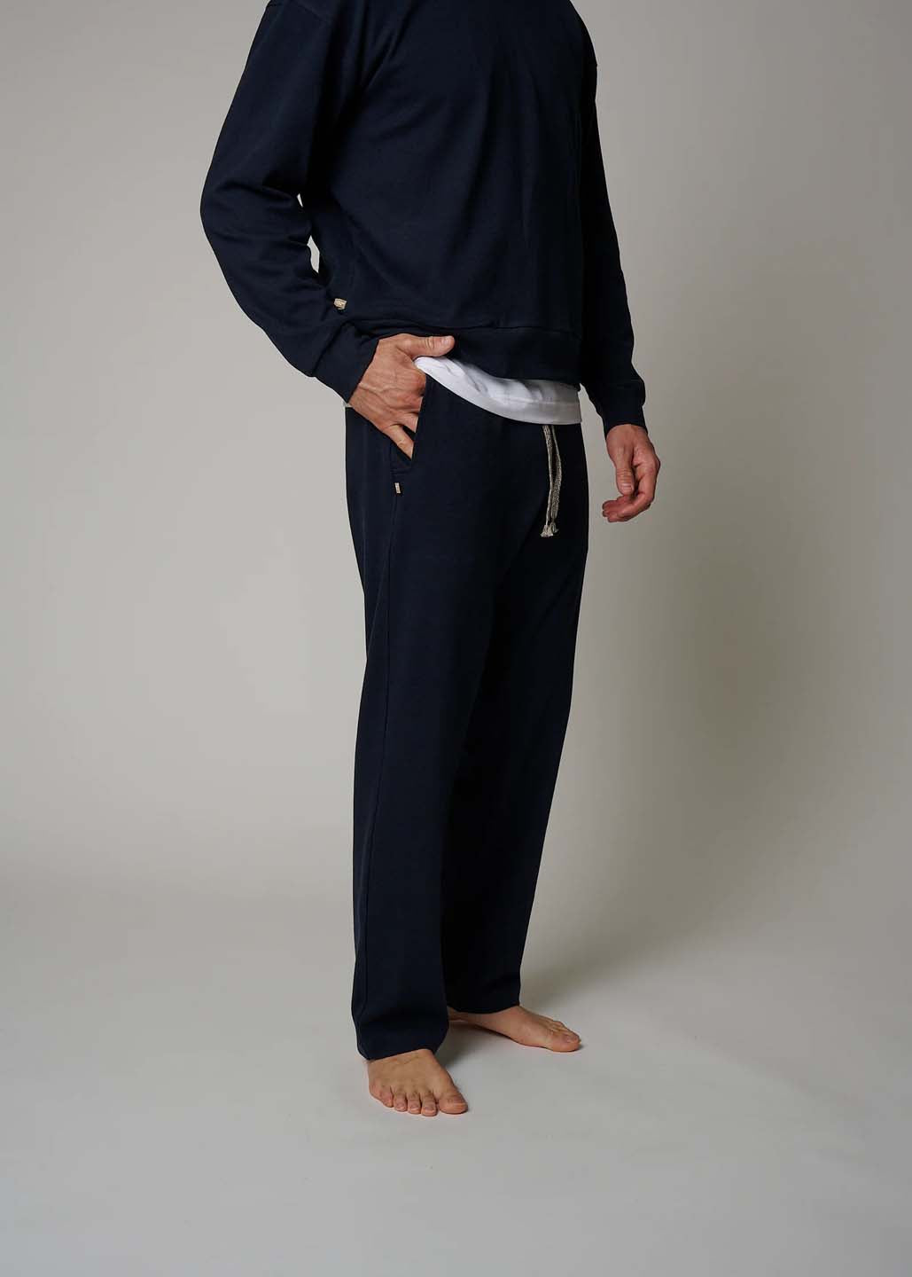 LEISURE LAB Cotton Lounge Pant - Lapis Blue
