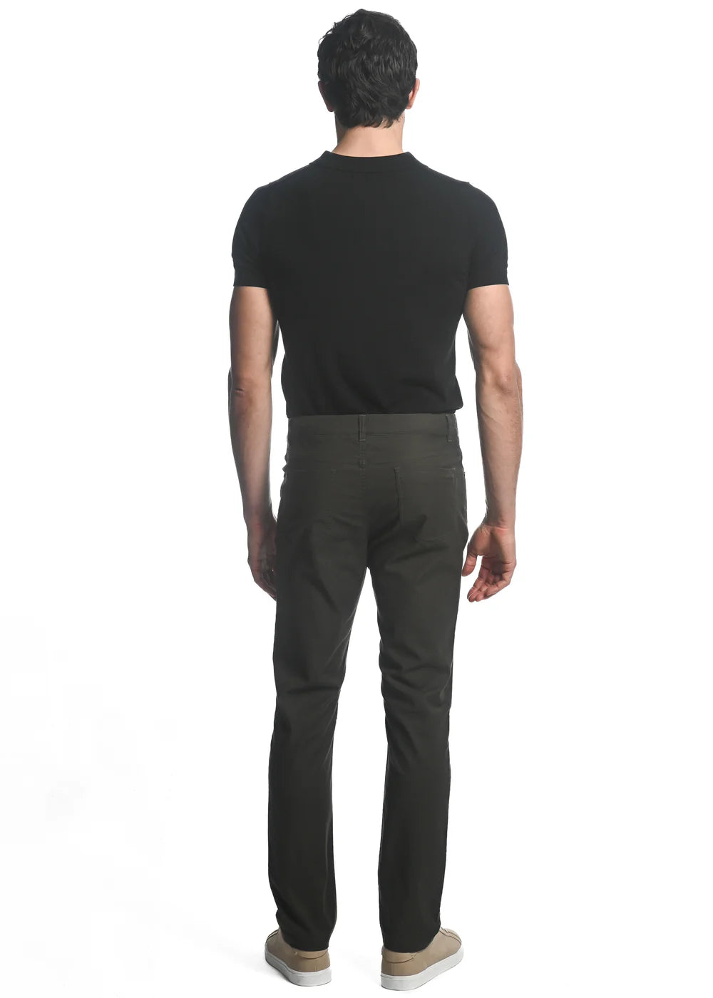 Postmarc Textured Stretch Woven 5-Pocket Jeans - Carbon Grey