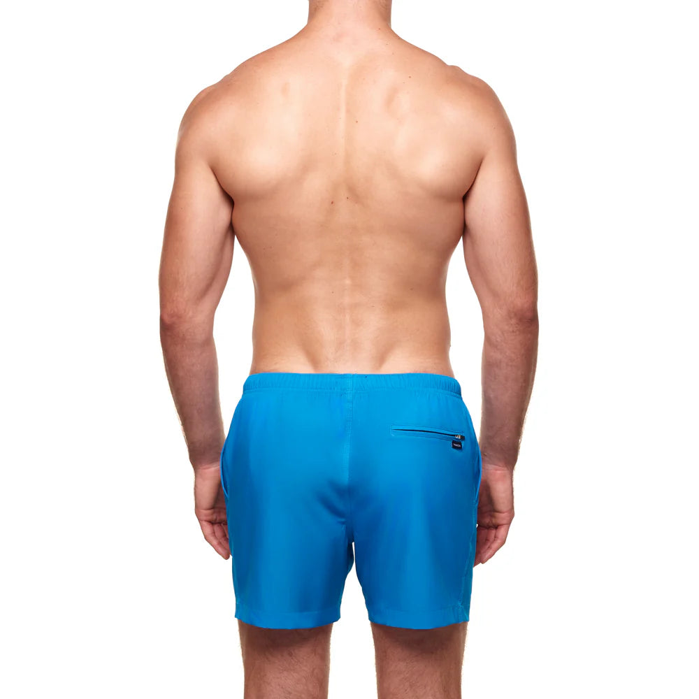 YUASA 3.5" Pines Blue Swim Short - Hawaiian Surf