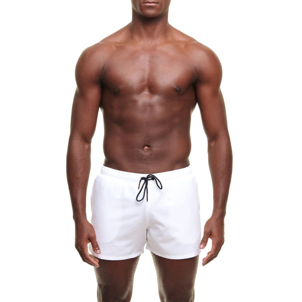 YUASA 3.5" Pines Swim Short - White