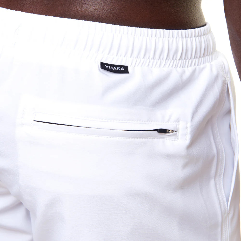 YUASA 3.5" Pines Swim Short - White