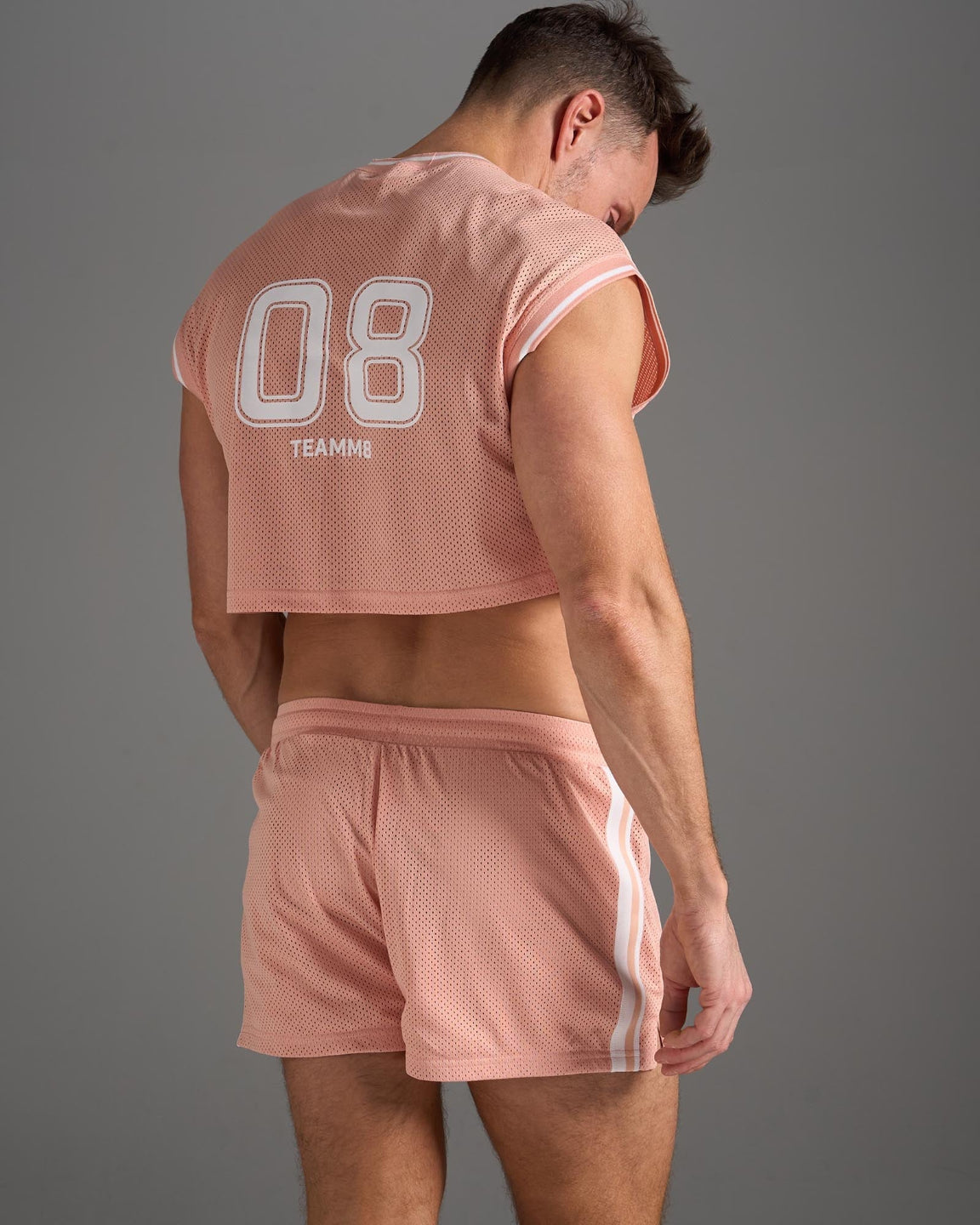 Teamm8 Fraternity Mesh Crop Muscle Tank