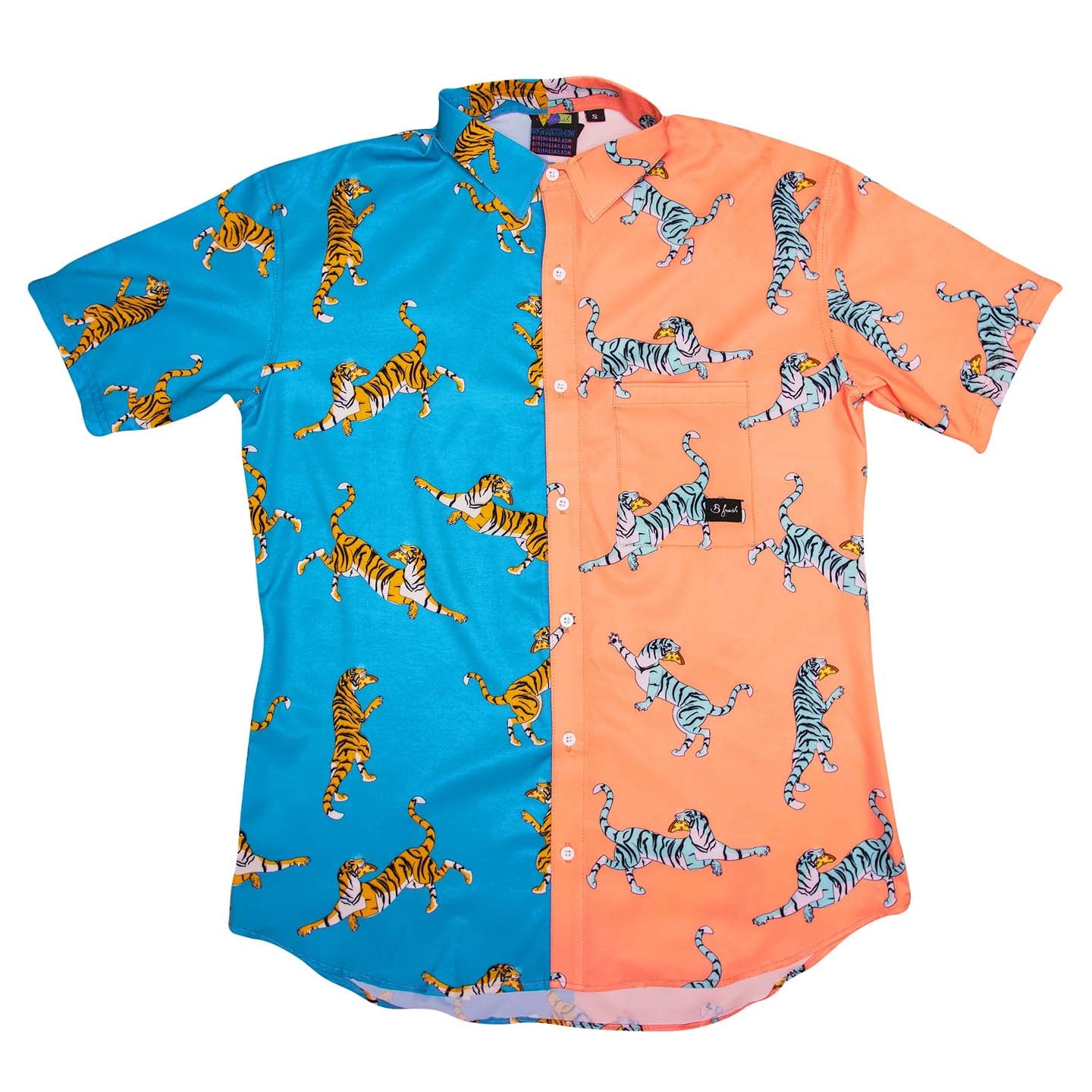 B Fresh Gear Pizza Tiger 4-Way Stretch Shirt